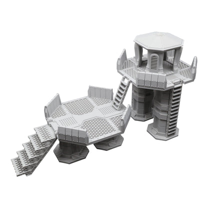 Nyxar Platforms - 28mm Wargaming Scatter Terrain Scenery Tabletop Miniature