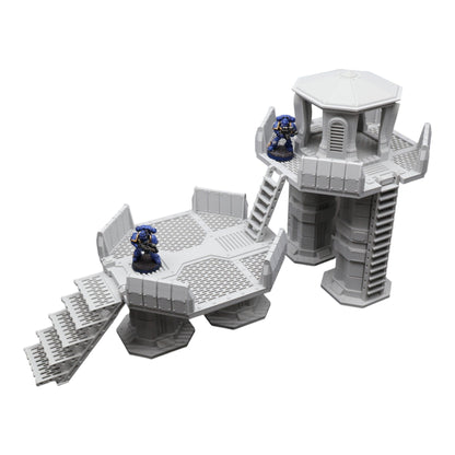 Nyxar Platforms - 28mm Wargaming Scatter Terrain Scenery Tabletop Miniature