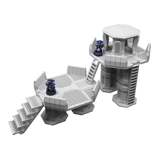 Nyxar Platforms - 28mm Wargaming Scatter Terrain Scenery Tabletop Miniature
