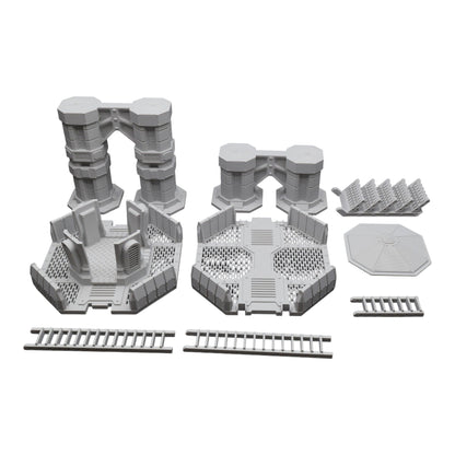 Nyxar Platforms - 28mm Wargaming Scatter Terrain Scenery Tabletop Miniature