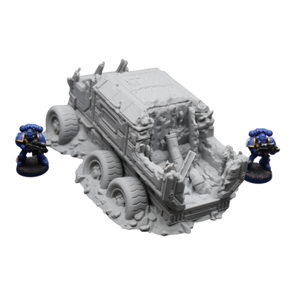 District 12 Vehicle #1 -28mm Wargaming Scatter Terrain Scenery Tabletop Miniature