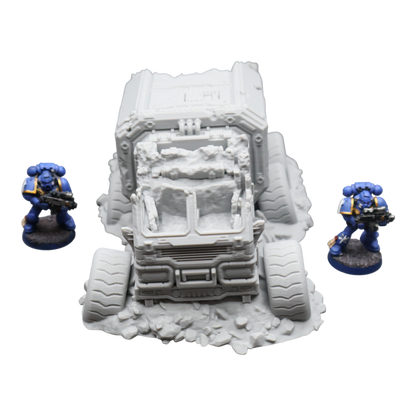 District 12 Vehicle #1 -28mm Wargaming Scatter Terrain Scenery Tabletop Miniature