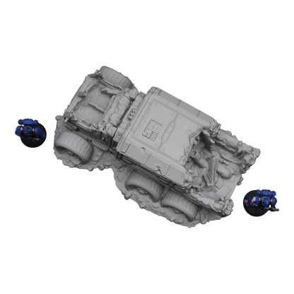 District 12 Vehicle #1 -28mm Wargaming Scatter Terrain Scenery Tabletop Miniature