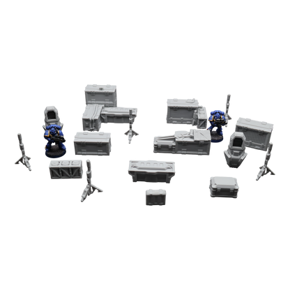 Drop Site Camp - 28mm Wargaming Scatter Terrain Scenery Tabletop Miniature