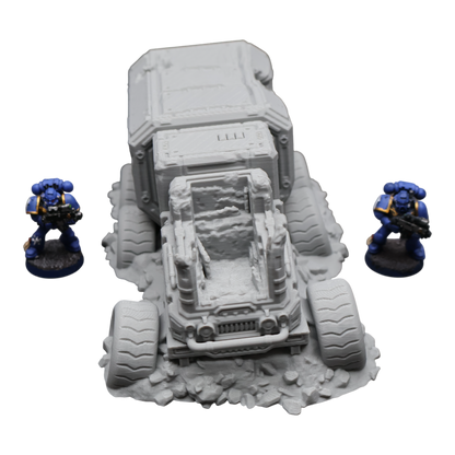 District 12 Vehicle #2 -28mm Wargaming Scatter Terrain Scenery Tabletop Miniature
