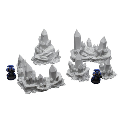 Mineral Deposit Set - 28mm Wargaming Scatter Terrain Scenery Tabletop Grimdark