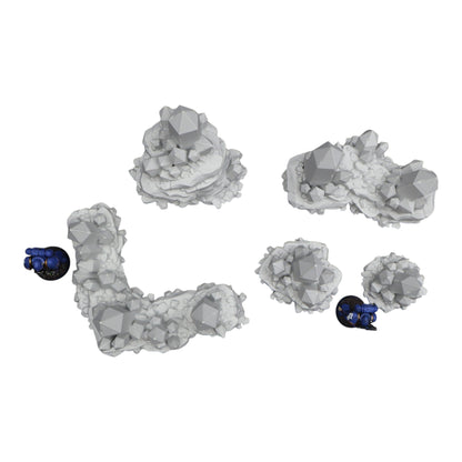Mineral Deposit Set - 28mm Wargaming Scatter Terrain Scenery Tabletop Grimdark