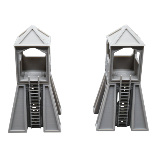 Command Station Watch Tower x2 - 28mm Wargaming Scatter Terrain Scenery Tabletop