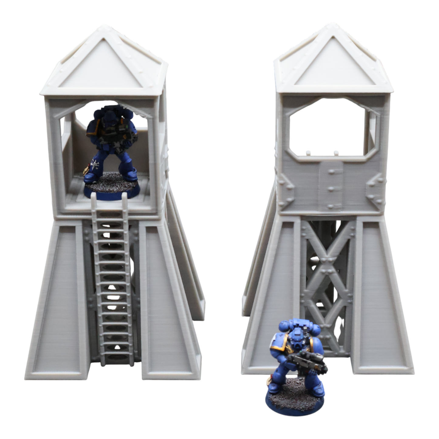 Command Station Watch Tower x2 - 28mm Wargaming Scatter Terrain Scenery Tabletop