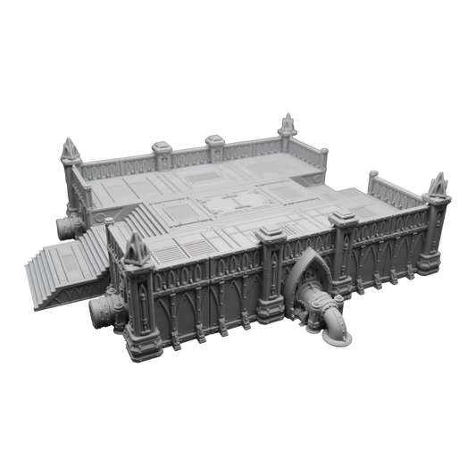 Steel Refinery Assembly #2 - 28mm Wargaming Scatter Terrain Scenery Tabletop