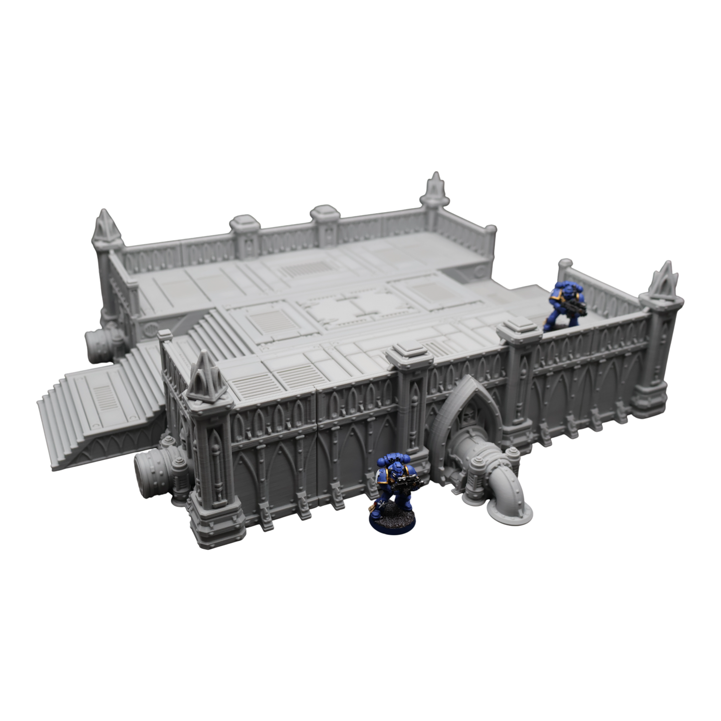 Steel Refinery Assembly #2 - 28mm Wargaming Scatter Terrain Scenery Tabletop