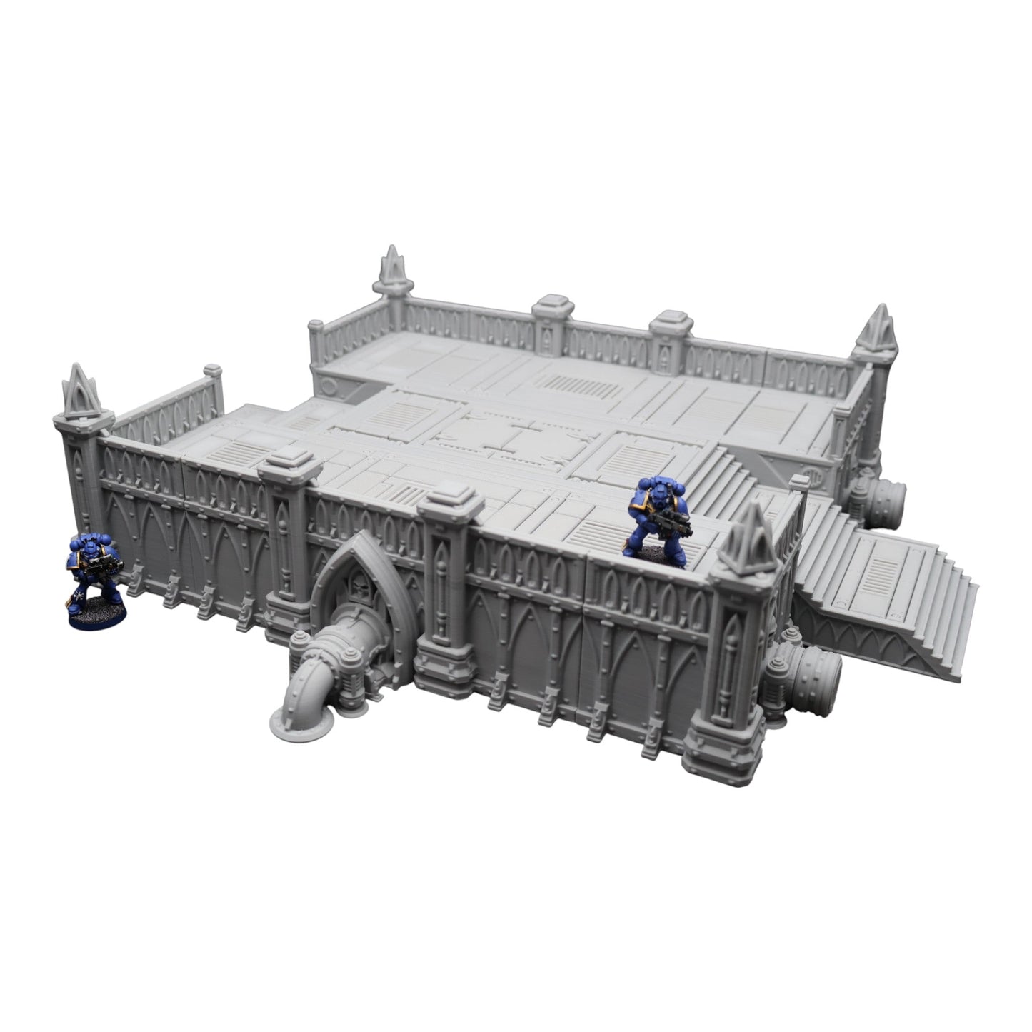 Steel Refinery Assembly #2 - 28mm Wargaming Scatter Terrain Scenery Tabletop