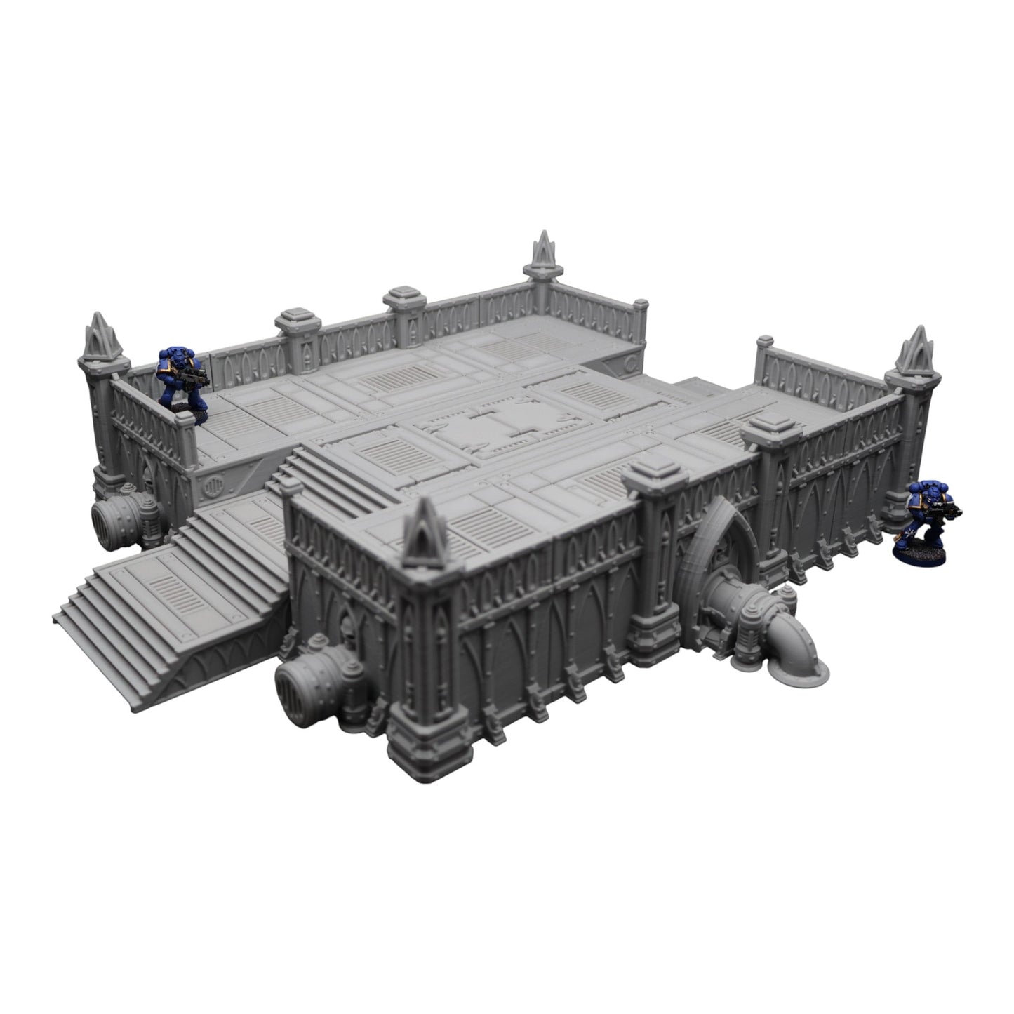 Steel Refinery Assembly #2 - 28mm Wargaming Scatter Terrain Scenery Tabletop