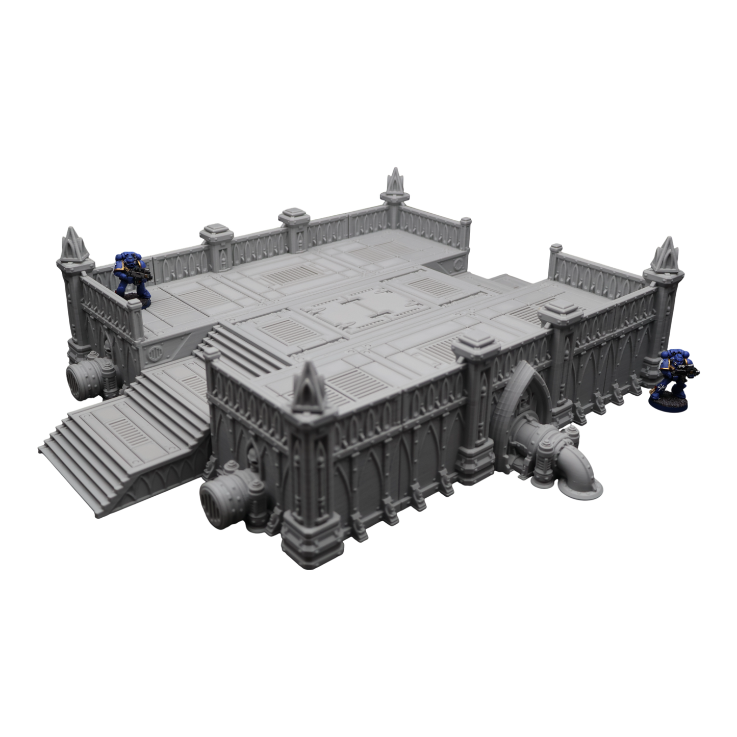 Steel Refinery Assembly #2 - 28mm Wargaming Scatter Terrain Scenery Tabletop