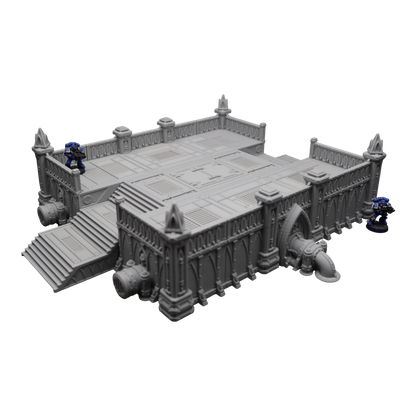 Steel Refinery Assembly #2 - 28mm Wargaming Scatter Terrain Scenery Tabletop