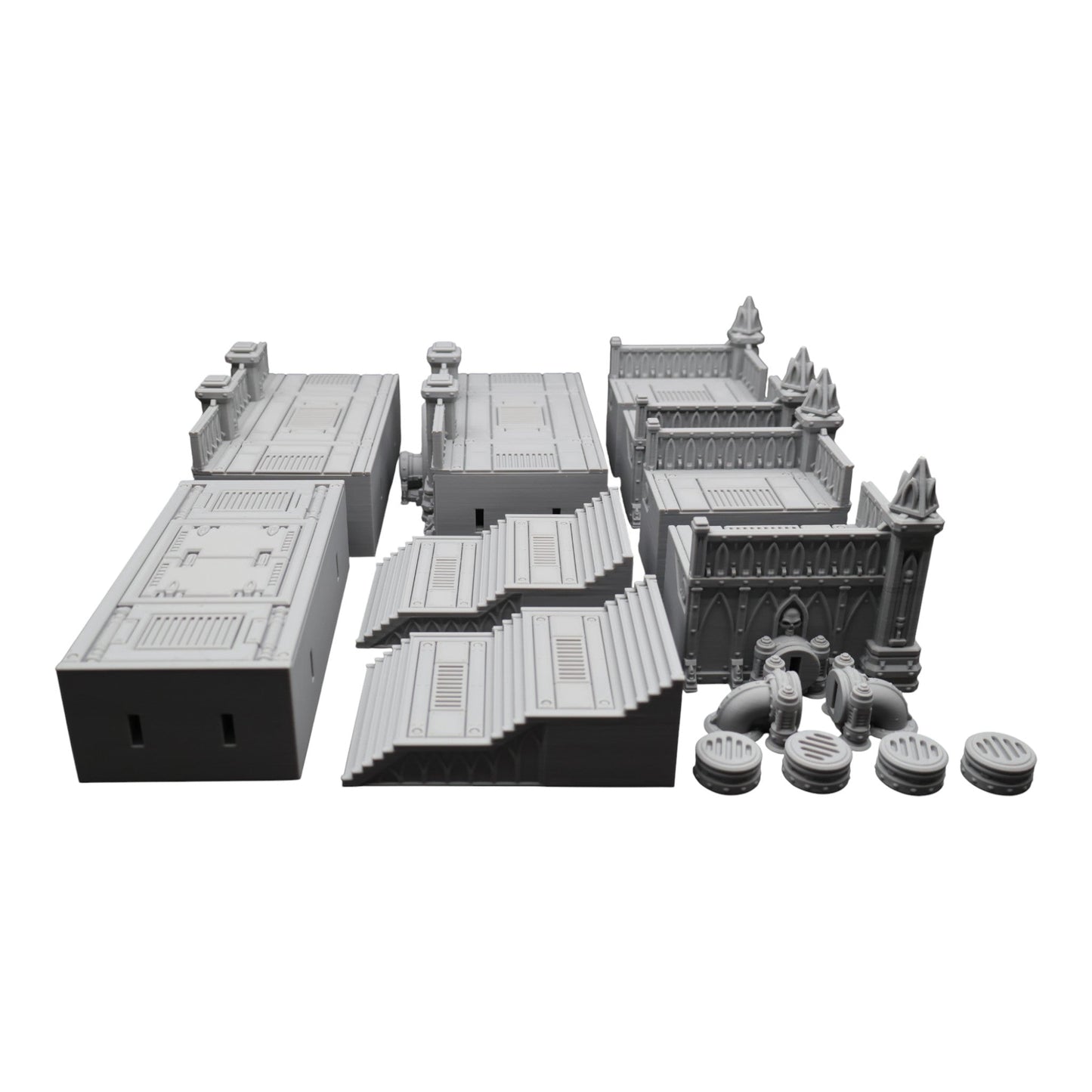 Steel Refinery Assembly #2 - 28mm Wargaming Scatter Terrain Scenery Tabletop