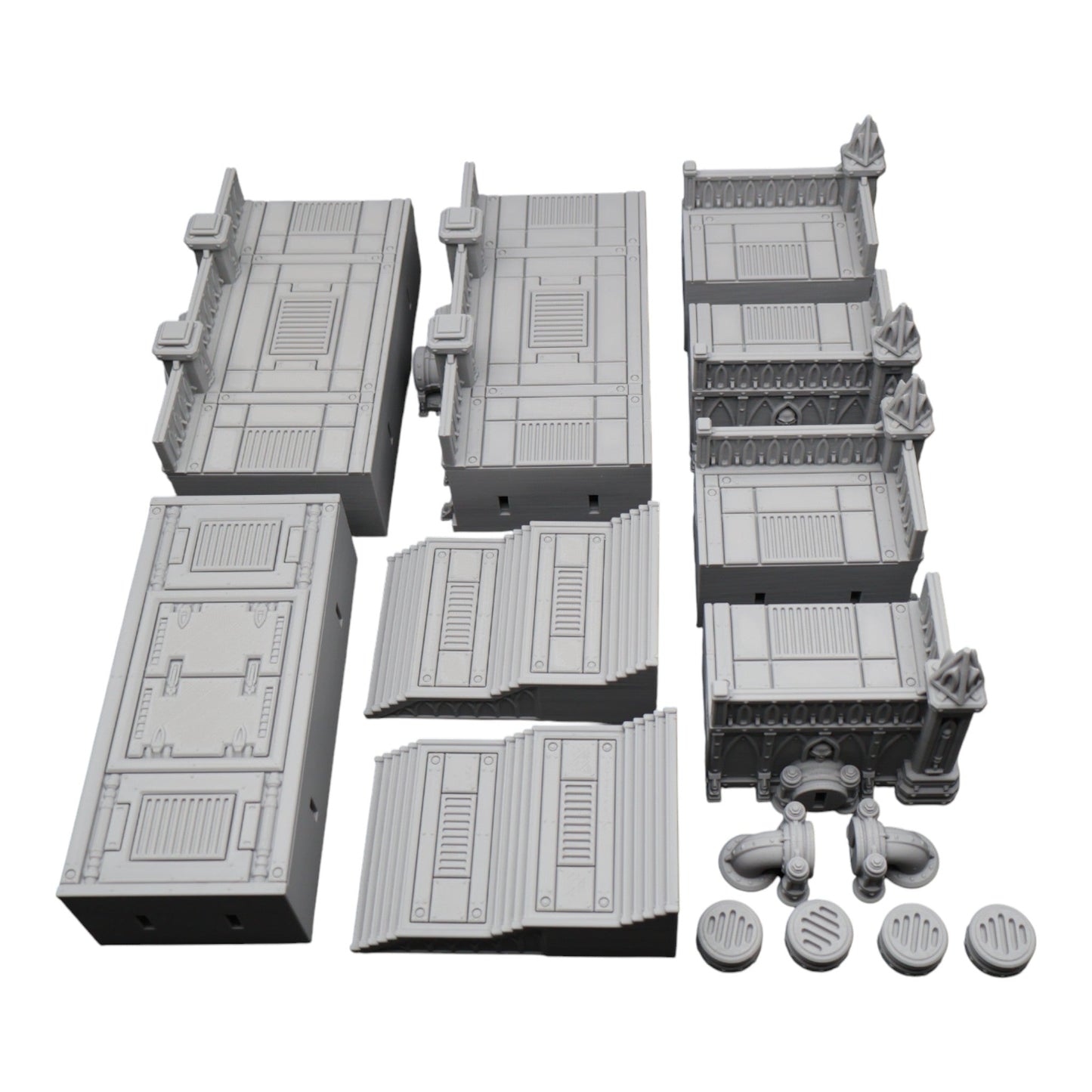 Steel Refinery Assembly #2 - 28mm Wargaming Scatter Terrain Scenery Tabletop
