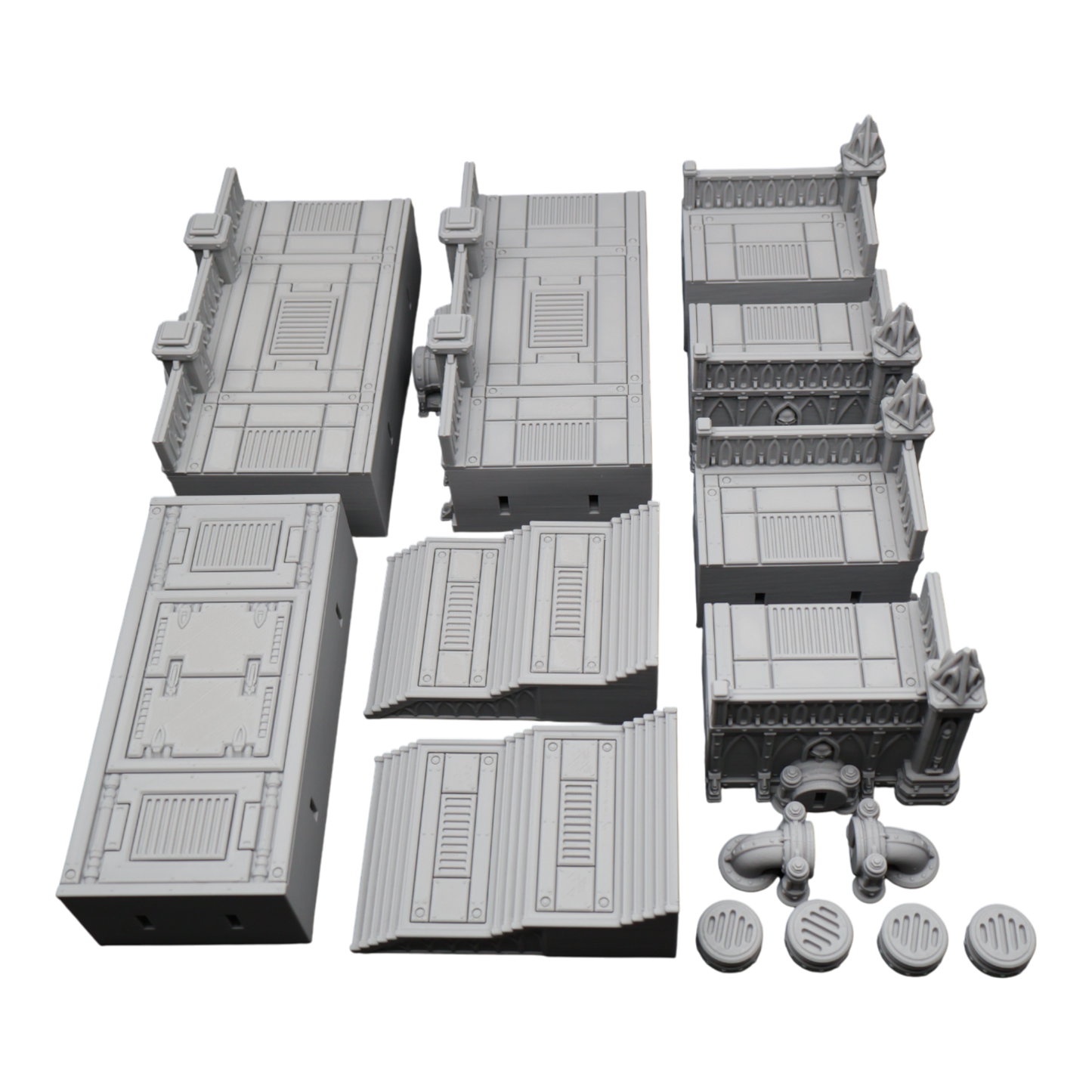 Steel Refinery Assembly #2 - 28mm Wargaming Scatter Terrain Scenery Tabletop