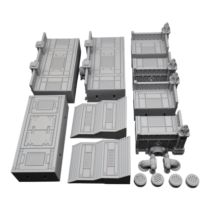 Steel Refinery Assembly #2 - 28mm Wargaming Scatter Terrain Scenery Tabletop