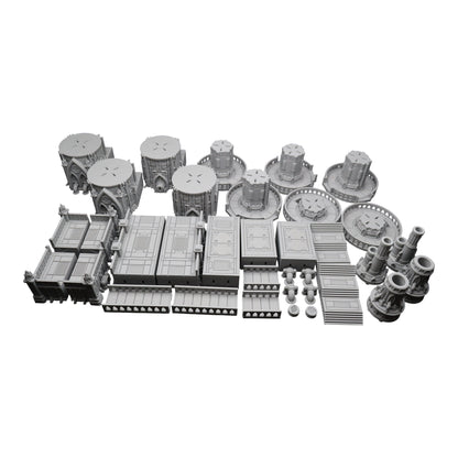 Steel Refinery Assembly #3 - 28mm Wargaming Scatter Terrain Scenery Tabletop
