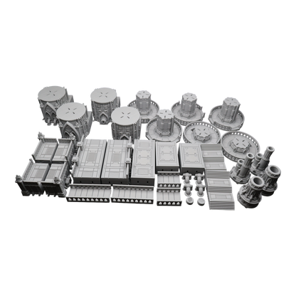 Steel Refinery Assembly #3 - 28mm Wargaming Scatter Terrain Scenery Tabletop