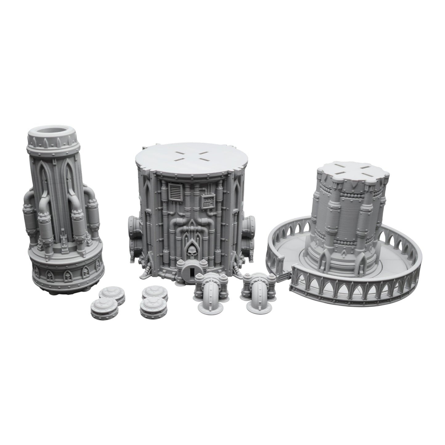 Steel Refinery Assembly #7 - 28mm Wargaming Scatter Terrain Scenery Tabletop