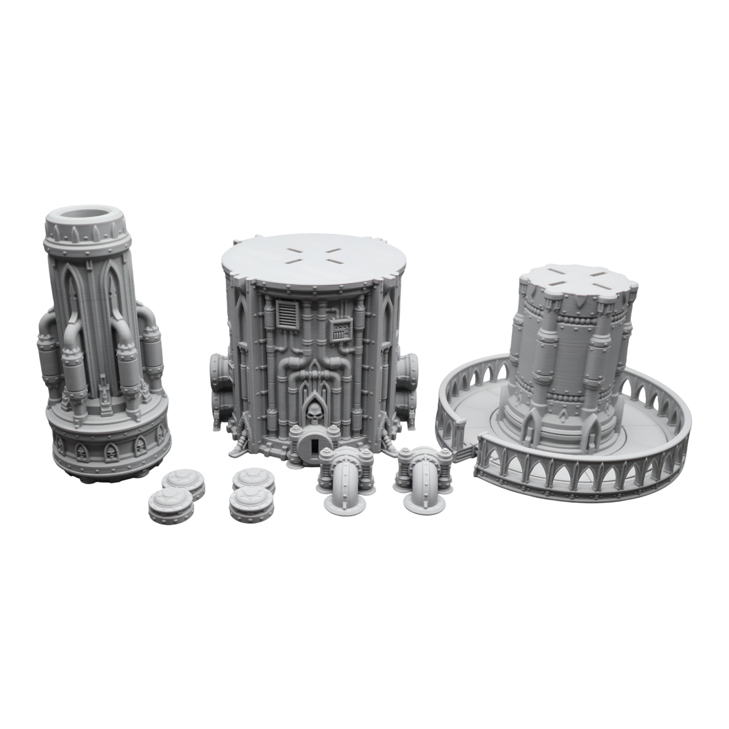 Steel Refinery Assembly #7 - 28mm Wargaming Scatter Terrain Scenery Tabletop