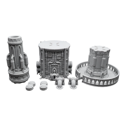 Steel Refinery Assembly #7 - 28mm Wargaming Scatter Terrain Scenery Tabletop