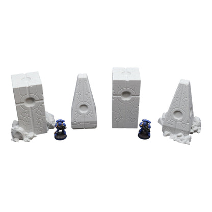 Alien Obelisk Set - 28mm Wargaming Scatter Terrain Scenery Tabletop Miniature