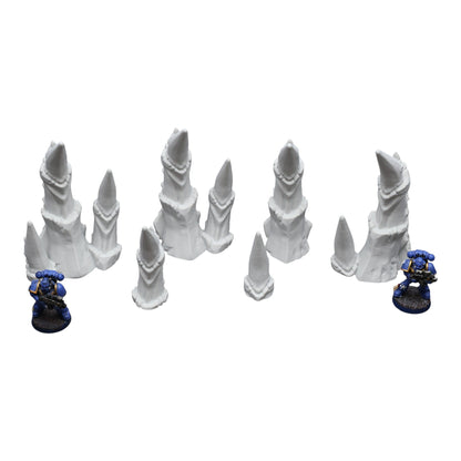 Hive Spike Set - 28mm Wargaming Scatter Terrain Scenery Tabletop