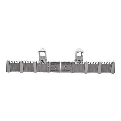 Command Station Watch Tower + Walls - 28mm Wargaming Scatter Terrain Scenery