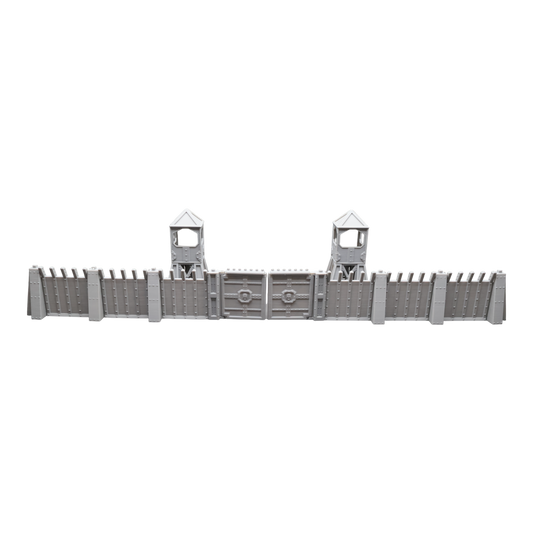 Command Station Watch Tower + Walls - 28mm Wargaming Scatter Terrain Scenery