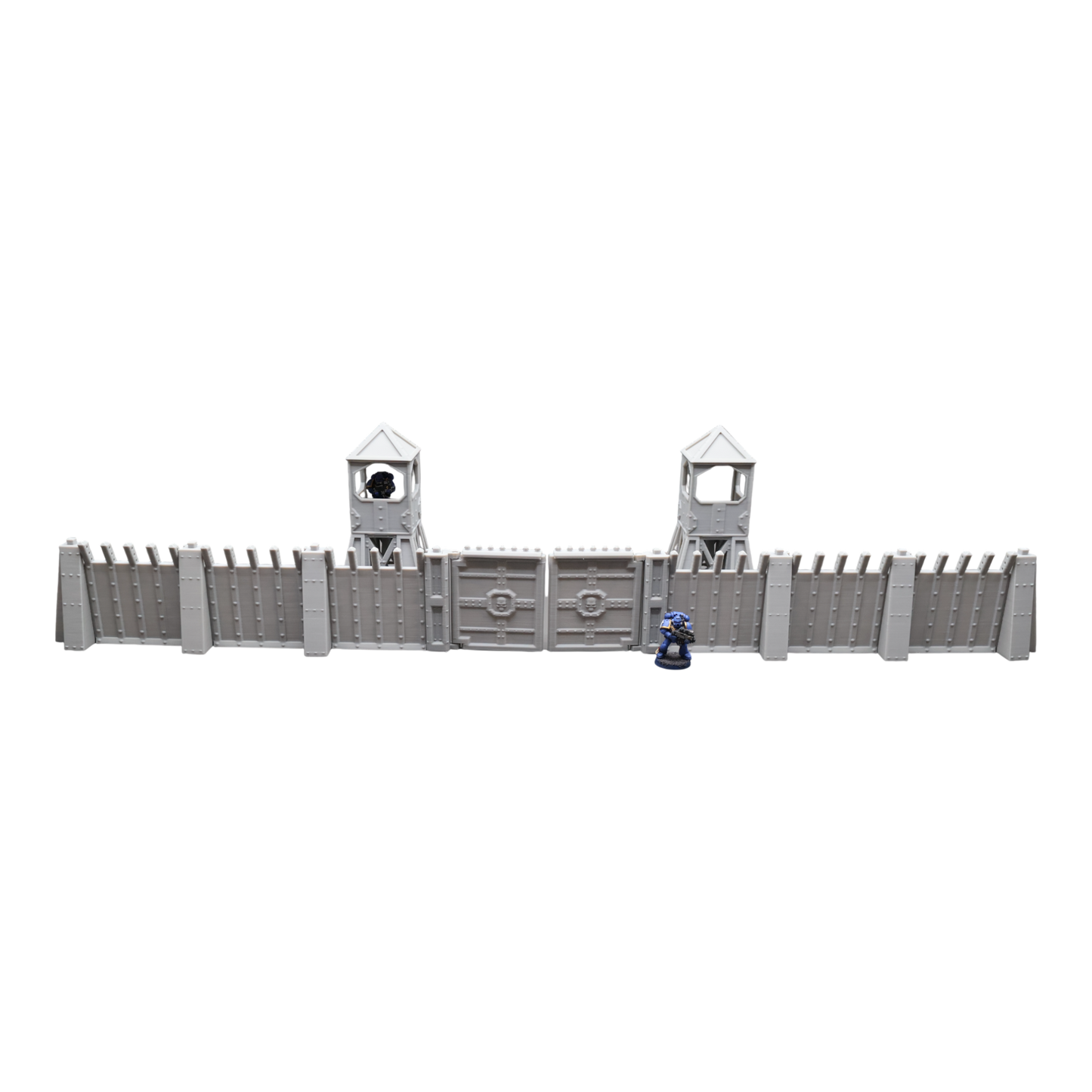 Command Station Watch Tower + Walls - 28mm Wargaming Scatter Terrain Scenery