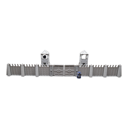 Command Station Watch Tower + Walls - 28mm Wargaming Scatter Terrain Scenery