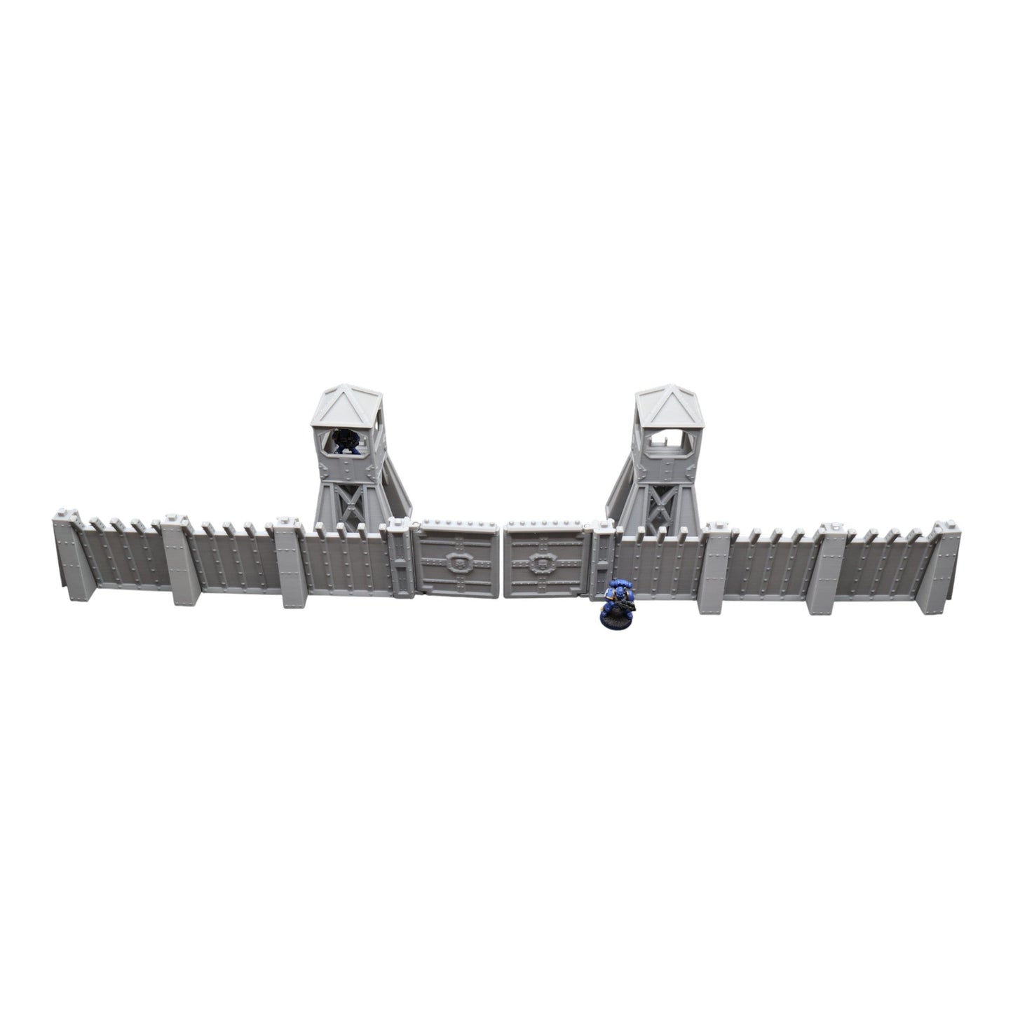 Command Station Watch Tower + Walls - 28mm Wargaming Scatter Terrain Scenery