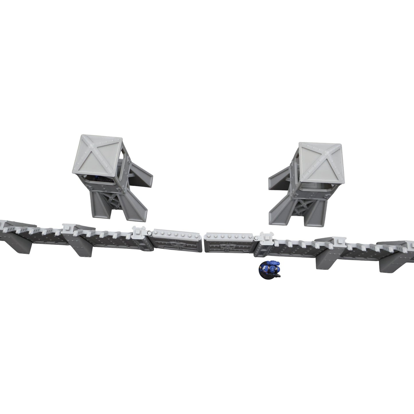 Command Station Watch Tower + Walls - 28mm Wargaming Scatter Terrain Scenery
