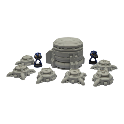 Turbine Fans - 28mm Wargaming Scatter Terrain Scenery Tabletop Grimdark