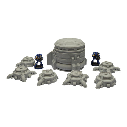 Turbine Fans - 28mm Wargaming Scatter Terrain Scenery Tabletop Grimdark