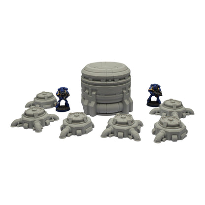 Turbine Fans - 28mm Wargaming Scatter Terrain Scenery Tabletop Grimdark