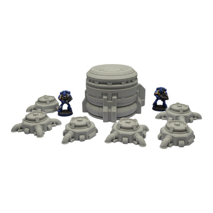 Turbine Fans - 28mm Wargaming Scatter Terrain Scenery Tabletop Grimdark