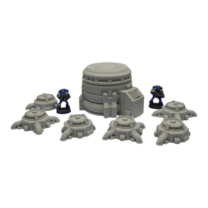 Turbine Fans - 28mm Wargaming Scatter Terrain Scenery Tabletop Grimdark