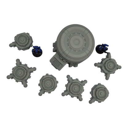 Turbine Fans - 28mm Wargaming Scatter Terrain Scenery Tabletop Grimdark