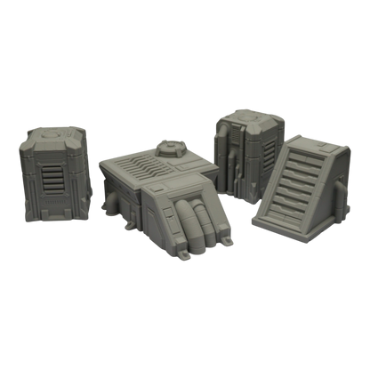 Generators Set #1 - 28mm Wargaming Scatter Terrain Scenery Tabletop Grimdark