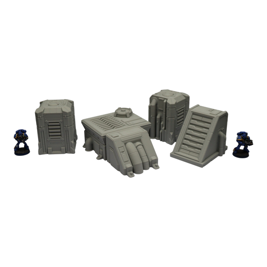 Generators Set #1 - 28mm Wargaming Scatter Terrain Scenery Tabletop Grimdark