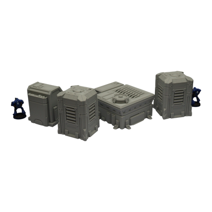 Generators Set #1 - 28mm Wargaming Scatter Terrain Scenery Tabletop Grimdark