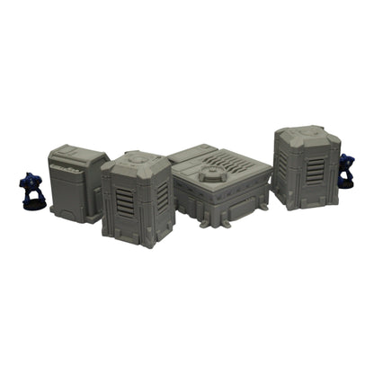 Generators Set #1 - 28mm Wargaming Scatter Terrain Scenery Tabletop Grimdark