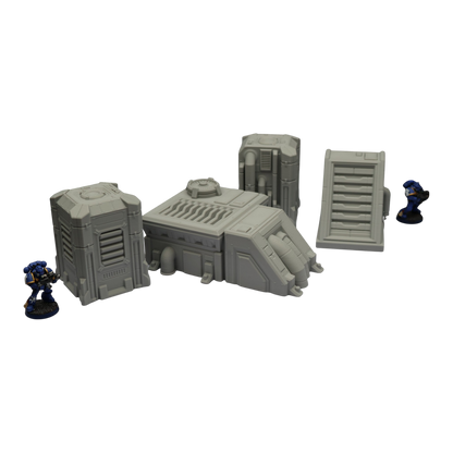 Generators Set #1 - 28mm Wargaming Scatter Terrain Scenery Tabletop Grimdark