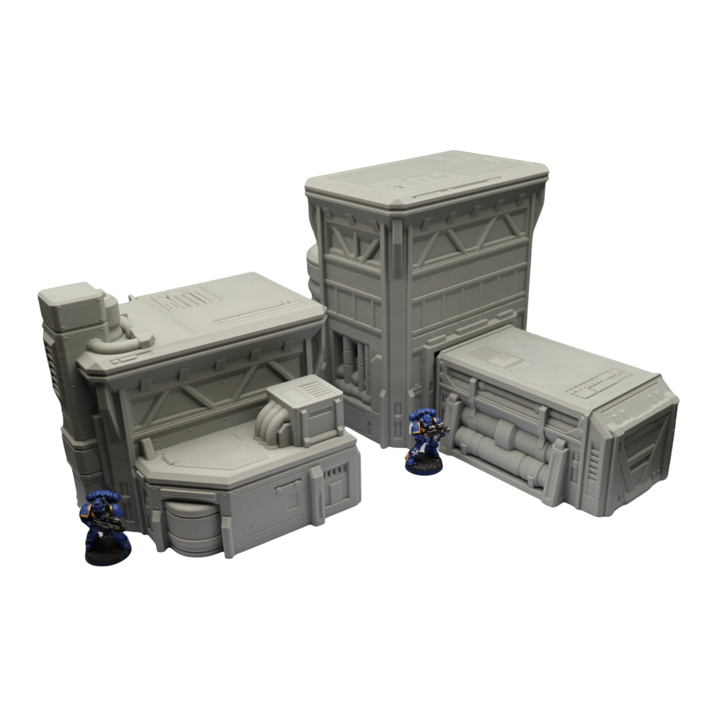 Fuel Station Set - 28mm Wargaming Scatter Terrain Scenery Tabletop Grimdark
