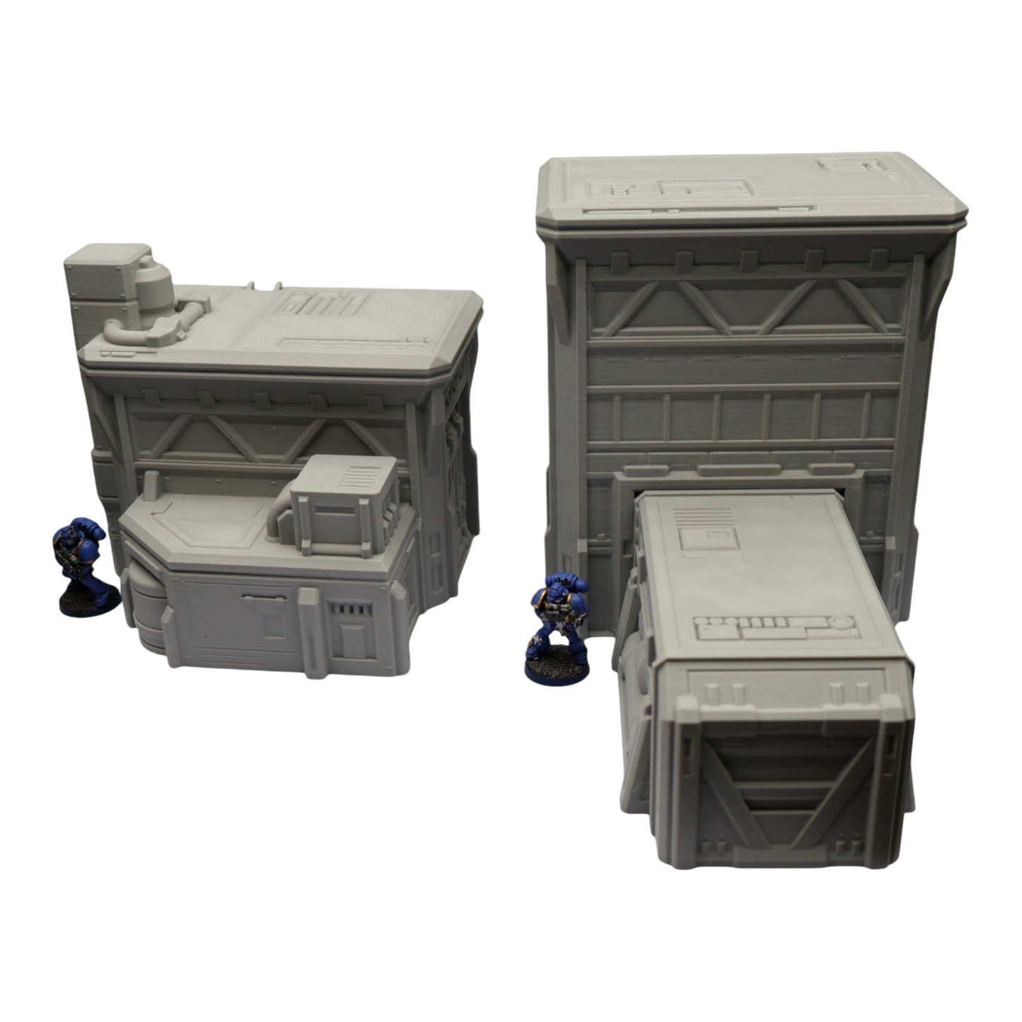 Fuel Station Set - 28mm Wargaming Scatter Terrain Scenery Tabletop Grimdark