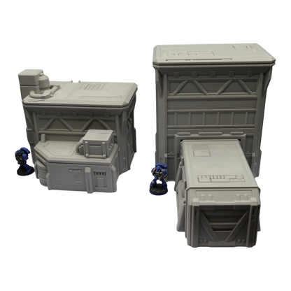 Fuel Station Set - 28mm Wargaming Scatter Terrain Scenery Tabletop Grimdark